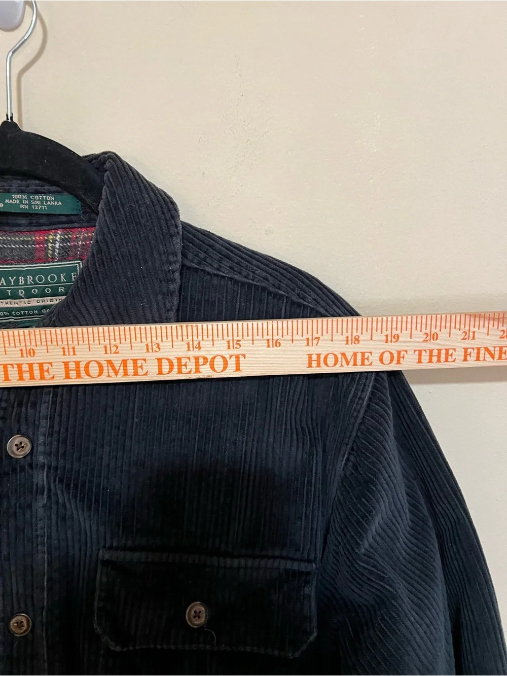 Claybrooke Vintage M Corduroy Flannel Lined Jacket Barn Outdoors Chore Cotton